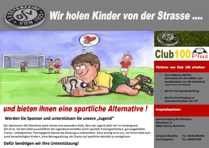 Sportverein Sw Osterfeine Club 100 Flyer