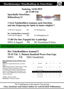 Wochenende Handballtag